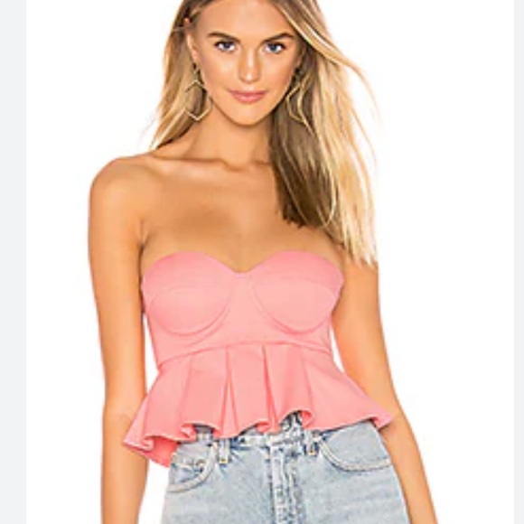 SUPERDOWN Cherrie Peplum Top - Picture 2 of 11